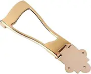 HONITANO 6 String Guitar Bridge Tailpiece Open Frame Design for String Archtop Jazz Guitar Golden Finish Includes Mounting Screws
