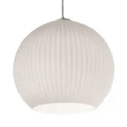 AFX CLEP13 White Cleo Single Light 13"W Pendant