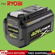 36V 40V Battery 6.0Ah For Ryobi 40 Volt Li-ion battery BPL3626D BPL3640 BPL3640D