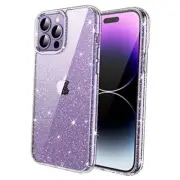 Glitter Case for iPhone 14 Pro Max 6.7-Inch, Bling Sparkle Shockproof Clear