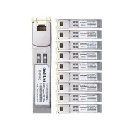 10Pcs 1.25Gbps RJ45 Copper SFP, 10/100/1000Base-T transceiver Module 100m for...