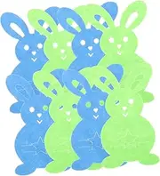 OKUMEYR 8pcs Rabbit Cutlery Bag Cupcake Decorations Decor Bunny Party Decorations Pig Kit Inflatable Plush Stuffers Bunny Stuffed Animal Non-woven Fabric