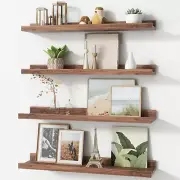 Picture Ledge Shelf, Floating Shelves Set of 4, 24 Inches Long Large Nursery Boo