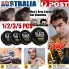 1/2/3/4/5PCS Grey Coverage Bar Shampoo Hair Black Darkening Soap Grey Hair Cover