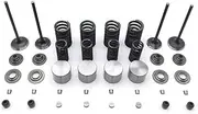 Fit for LONC CR6 VO300R Kaw KLX 250 300 YF300 Intake Exhaust Valve Stem Adjusting Shim Lock Clamp Oil Seal Spring Set(Valve Seat-Upper)
