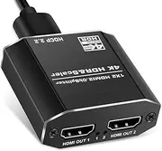 HDMI Splitter 1 in 2 Out - easyday 4K 1x2 HDMI 2.0b HDCP 2.2 Splitter Supports 3D 4K@60HZ Full HD 1080P for Xbox PS4 PS3 Fire Stick Roku Blu-Ray Player TV HDTV