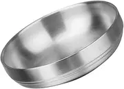 HOLIDYOYO Thickened Stainless Steel Seasoning Dish Appetizer Plate for Home and Restaurant Use Easy to Clean Saucer for Sauces Dips and Appetizers