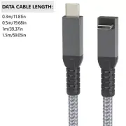 USB Data Cable PD240W 5A Fast Charging USB C to USB C Cable ThunderRate 4