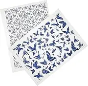 jojofuny 2Sheets Chic Cuttable Transfer Decal for Pottery Underglaze Paper with Traditional Patterns for DIY Ceramics Crafts Strong Durability and Easy Application