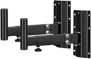 Labymos 1 Pair Speaker Wall Mounts Brackets Speaker Stands Support up to 110lbs All Metal Thickened Suspension Bracket with Expandable Stretchable Professional Speaker Wall Frame for Stage Performance