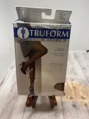 Truform Medical 8-15 mmHg Compression Thigh High Socks Beige Medium