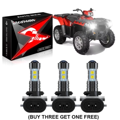 4pcs LED Headlight Bulbs For Polaris Sportsman 500 550 570 600 700 800 850 XP