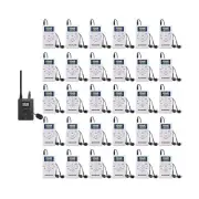 EXMAX E108 DSP Stereo Wireless Headsets FM Radio Broadcast System for Tour Gu...