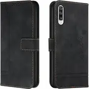 [Lihondar] Compatible with Samsung Galaxy A70 / A70S Case, Mobile Phone Case Samsung A70, A70S Leather Folding Protective Case Wallet Cover Flip Case for Samsung A70 / A70S Flip Case (Black)