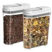 2 Pack Airtight Cereal Dispenser Set, Cereal Containers Storage Dispenser,