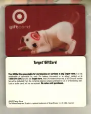 TARGET Bullseye Wagging His Tail ( 2000 ) Lenticular Gift Card ( $0 ) V1 - RARE