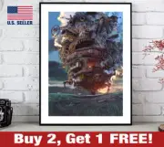 Howl's Moving Castle Poster 18" x 24" Print Howls Studio Ghibli Wall Art 1