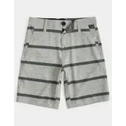 Volcom Frickin Surf N Turf Boys Hybrid Shorts Size 20 (30) Gray Black Stripe