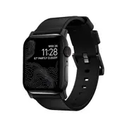 Nomad Modern Band for Apple Watch 45mm / 49mm - Black Hardware with Black Normal Leather
