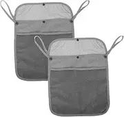 UPKOCH Stroller Organizer Bag 2pcs Mesh Hanging Storage Bag for Baby Essentials Diaper Snack Bag