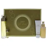 Perry Ellis 360 by Perry Ellis for Women - 4 Pc Gift Set 3.4oz EDT Spray, 4oz Body Mist Spray, 3oz Shower Gel, 0.25oz EDT Spray