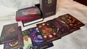 Oriens Animal Tarot Deck Ruby Red Metallic Gilded Edges & Guidebook 2nd Ed RARE