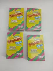 (Lot Of 4)Starburst Duos Singles to Go Drink Mix Strawberry Watermelon