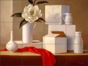 Ceramic Tile Mural Backsplash Poole Still Life Magnolia Kitchen Art FPA011