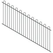 ProtectorAl 1201-2400W x 1200H Monument Loop Top Pool Fence Panel Raked 16-30º