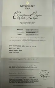 Patek Philippe Authentic Watch Certificate Origin Warranty, ref 5800 SS Nautilus