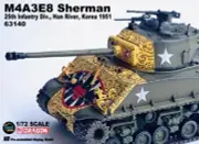 Dragon 1/72 US M4A3E8 Sherman Tank 25th Infantry Division Korea 1951 Model 63140
