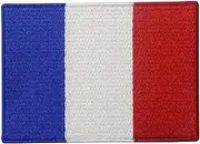 France Flag Embroidered Patch French Applique Iron On Sew On National Emblem
