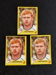 VERY RARE Navarrete (LOT x 3) ENGLAND PAUL SCHOLES - KOREA JAPAN 2002 AWESOME !!