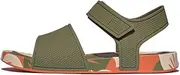 [FitFlop] Unisex Kid's Iqushion Junior Leaf-Print Erg. B/S Sandals