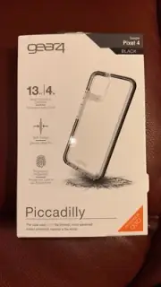 Gear4 Clear Case for Google Pixel 4- Black