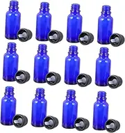 DONFAMDS 15pcs Glass Dropper Bottles Empty Essential Oil and Perfume Containers with Dropper Design Portable and Convenient for DIY and Travel
