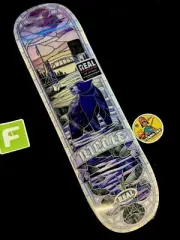RARE Nicole Hause Cathedral Stained Glass Bear 8.25 REAL Skateboard Deck Pro