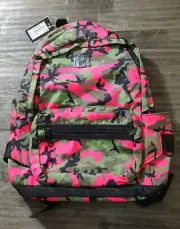 Badgley Mischka Nylon Pink Camo Backpack School NWT Removable Fanny pack