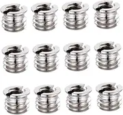 ERINGOGO 20 Pcs Mic Stand Conversion Screw Adapter to Thread for Microphone Clip Holder Durable Connection Accessories for Tripod and Boom Arm Use