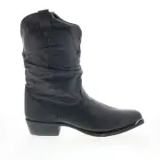 Dingo Slouch Boots DI-15240 Mens Black Extra Wide Leather Western Boots