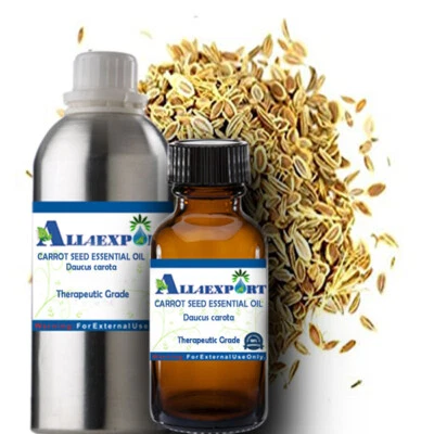 PURE CARROT SEED ESSENTIAL OIL Daucus carota NATURAL HERBAL FRAGRANCE AROMA