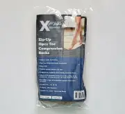 Xfit Zip-Up Open Toe Compression Socks Fits L/XL Nude, New in Packaging! A5