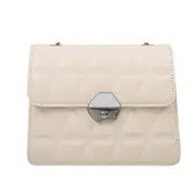 Fashion Lattice Pattern PU Crossbody Bag Popular Simple Female Daily Bag Women Solid Shoulder Messenger Pouch
