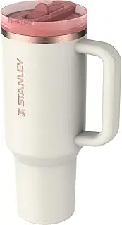 Stanley Quencher ProTour Flip Straw Tumbler with Leakproof Lid 40 oz | Built-in Straw and Handle | Cup Holder Compatible for Travel | Insulated Stainless Steel Cup | BPA-Free