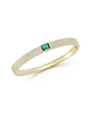 Sphera Milano 14K Over Silver CZ Bangle Bracelet
