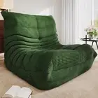 Bean Bag Chairs for Adults, Giant Lazy Floor Sofa with Memory Foam, Green