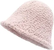 [ZLYC] Womens Winter Wool Bucket Hats Warm Solid Fedora