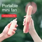 Portable Mini Hand-held Fan Folding Desk Cooler Cooling Mute USB Rechargeable