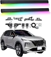 BJOHQ Electric Running Boards Compatible for Nissan X-Trail 2015-2025 with Light, SUV, Off-Road & Pickup Trucks - Retractable Truck Steps & Nerf Bars