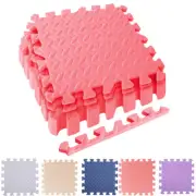 12Sqft Exercise Floor Mat Gym EVA Foam Puzzle Interlocking Tiles 1/2in Thick Mat